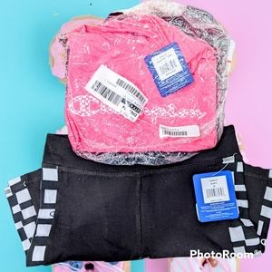 Girl's L, NEW, SET, Champion, Top, Bike Shorts, Size Large, Pink, Black,